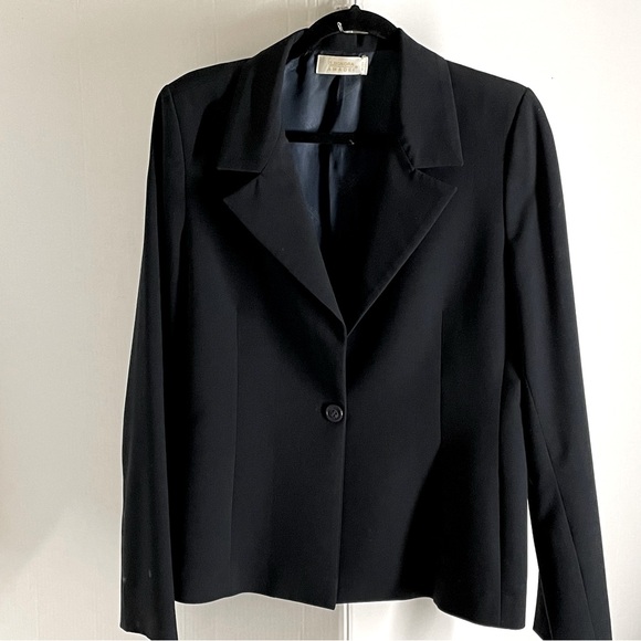 Italy Eleonora Amadei Navy Blue Single Button Blazer Vintage Designer - Picture 1 of 3